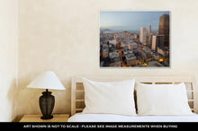Load image into Gallery viewer, Gallery Wrapped Canvas, Aerial Views City Skyline San Francisco Bay From Downtown Dusk