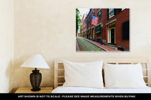 Load image into Gallery viewer, Gallery Wrapped Canvas, Acorn Street Beacon Hill Cobblestone Boston In Massachusetts USA