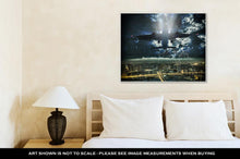 Load image into Gallery viewer, Gallery Wrapped Canvas, Airplane Passing Over Bangkok Bangkok Cityscape Business District Bangkok