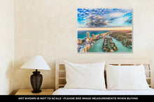 Load image into Gallery viewer, Gallery Wrapped Canvas, Aerial View Of Miami Beach At Sunset