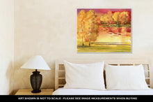 Load image into Gallery viewer, Gallery Wrapped Canvas, Watercolor Autumn Landscape Collection