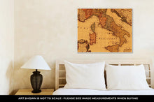 Load image into Gallery viewer, Gallery Wrapped Canvas, Antique Map Of Italy