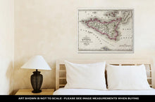Load image into Gallery viewer, Gallery Wrapped Canvas, Sicily An Other Islands Old Map