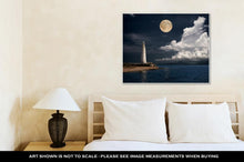 Load image into Gallery viewer, Gallery Wrapped Canvas, Lighthouse At Night