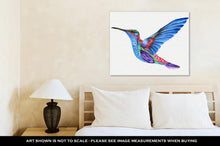 Load image into Gallery viewer, Gallery Wrapped Canvas, Hummingbird Watercolor Painting