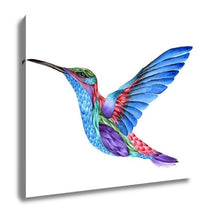 Load image into Gallery viewer, Gallery Wrapped Canvas, Hummingbird Watercolor Painting