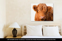 Load image into Gallery viewer, Gallery Wrapped Canvas, Wild Redhaired Calf Of Highland