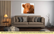 Load image into Gallery viewer, Gallery Wrapped Canvas, Wild Redhaired Calf Of Highland
