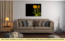 Load image into Gallery viewer, Gallery Wrapped Canvas, Yellow Tulips On A Dark