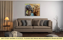 Load image into Gallery viewer, Gallery Wrapped Canvas, Elephant And Baby Elephant