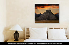 Load image into Gallery viewer, Gallery Wrapped Canvas, Chichen Itzanicent Mayan Pyramid In Chichenitzmexico