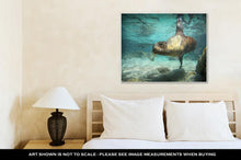Load image into Gallery viewer, Gallery Wrapped Canvas, Sea Lion Swimming Underwater In Ocean