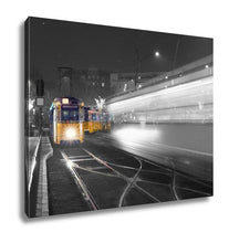 Load image into Gallery viewer, Gallery Wrapped Canvas, Traditional Budapest Old Tram City Center Budapest Black White