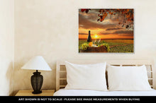 Load image into Gallery viewer, Gallery Wrapped Canvas, White Wine Barrel Vineyard Chianti Tuscany Italy