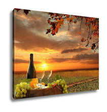 Load image into Gallery viewer, Gallery Wrapped Canvas, White Wine Barrel Vineyard Chianti Tuscany Italy