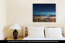 Load image into Gallery viewer, Gallery Wrapped Canvas, Panoramof Istanbul And Bosphorus Bridge At Night