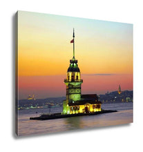 Load image into Gallery viewer, Gallery Wrapped Canvas, Maidens Tower Kiz Kulesi Istanbul Turkey