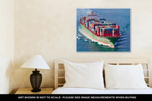 Load image into Gallery viewer, Gallery Wrapped Canvas, Container Ship In Bosphorus Strait Istanbul City