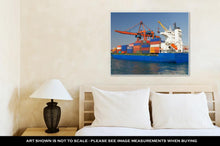 Load image into Gallery viewer, Gallery Wrapped Canvas, Container Ship From Haydarpasport Istanbul Turkey