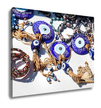 Load image into Gallery viewer, Gallery Wrapped Canvas, Istanbul Evil Eye Amulet In Shop