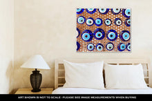Load image into Gallery viewer, Gallery Wrapped Canvas, Group Of Traditional Turkish Amulet Evil Eye The Blue Eye Also Known As Nazar