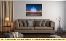 Load image into Gallery viewer, Gallery Wrapped Canvas, Night View Of Magic Fountain In Barcelona