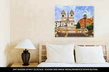 Load image into Gallery viewer, Gallery Wrapped Canvas, Spanish Steps Rome Italy