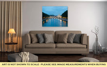 Load image into Gallery viewer, Gallery Wrapped Canvas, View On St Peters Basilica By Night Across The Tiber River Rome Italy