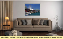Load image into Gallery viewer, Gallery Wrapped Canvas, Looking Down Navy Pier On Sunny Day In Chicago