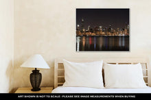 Load image into Gallery viewer, Gallery Wrapped Canvas, Chicago At Night In Winter Day