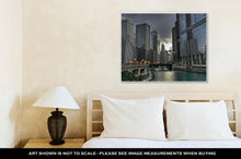 Load image into Gallery viewer, Gallery Wrapped Canvas, View Of Chicago River In Chicago Il
