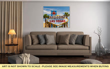 Load image into Gallery viewer, Gallery Wrapped Canvas, Welcome To Fabulous Las Vegas Sign Las Vegas Nevadusa