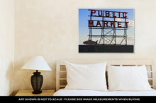 Load image into Gallery viewer, Gallery Wrapped Canvas, Seattle Public Market Center Sign Pike Place Market Seattle Wa USA