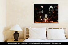 Load image into Gallery viewer, Gallery Wrapped Canvas, State Capitol Building At Night In Downtown Austin Texas