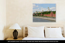Load image into Gallery viewer, Gallery Wrapped Canvas, Kremlin Embankment Moscow View Moscow Kremlin From Moscow River