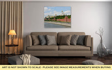 Load image into Gallery viewer, Gallery Wrapped Canvas, Kremlin Embankment Moscow View Moscow Kremlin From Moscow River