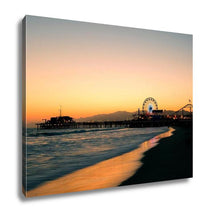 Load image into Gallery viewer, Gallery Wrapped Canvas, Santmonicpier On Beach In Los Angeles
