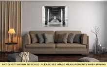 Load image into Gallery viewer, Gallery Wrapped Canvas, Under The Pier Black And White Photo Manhattan Beach California