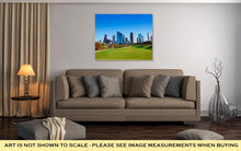 Load image into Gallery viewer, Gallery Wrapped Canvas, Houston Skyline In Sunny Day From Park Grass Of Texas USA