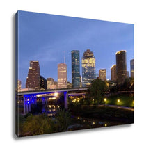 Load image into Gallery viewer, Gallery Wrapped Canvas, Houston Night Skyline