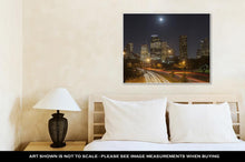 Load image into Gallery viewer, Gallery Wrapped Canvas, Houston Skyline At Night Texas