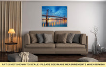 Load image into Gallery viewer, Gallery Wrapped Canvas, Ben Franklin Bridge In Philadelphiat Sunset