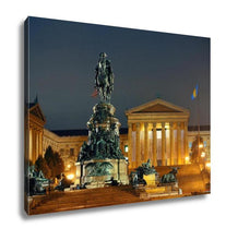 Load image into Gallery viewer, Gallery Wrapped Canvas, Philadelphiart Museum At Night As Famous City Attractions