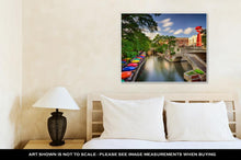 Load image into Gallery viewer, Gallery Wrapped Canvas, San Antonio Texas Uscityscape At Riverwalk