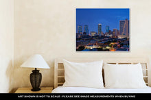 Load image into Gallery viewer, Gallery Wrapped Canvas, Dallas Fort Worth Texas At Night