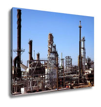 Load image into Gallery viewer, Gallery Wrapped Canvas, Gas And Oil Refinery Plant Complex Near Detroit