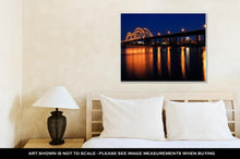 Load image into Gallery viewer, Gallery Wrapped Canvas, Memphis Bridge Over Mississippi River