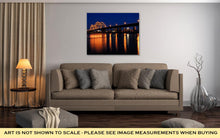 Load image into Gallery viewer, Gallery Wrapped Canvas, Memphis Bridge Over Mississippi River