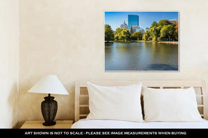 Gallery Wrapped Canvas, Autumn Foliage In Boston Public Garden