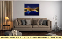 Load image into Gallery viewer, Gallery Wrapped Canvas, Boston Zakim Bridge Sunset In Bunker Hill Massachusetts USA